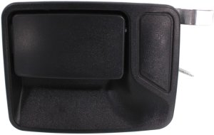 Rear Exterior Door Handle for Ford F-Series Super Duty (1999-2016) & Excursion (2000-2005), Textured Black, without Hole, Left (Driver), Replacement