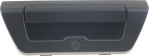 Tailgate Handle for Ford F-150 2015-2017 XL/XLT Models, Textured Black, Power Locking, with Camera Hole, without LED Light Hole, Replacement