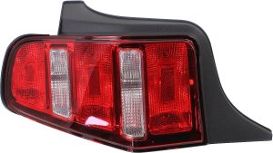Tail Light Lens and Housing for 2010-2012 Ford Mustang, Left (Driver) Side, Replacement
