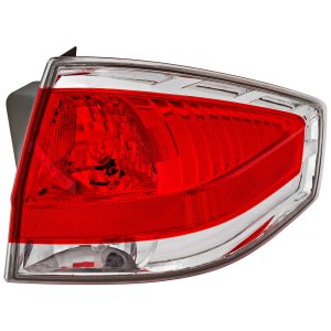 Tail Light Assembly for Ford Focus Sedan 2009-2011, Right (Passenger), with Chrome Insert, Replacement