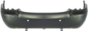 Rear Bumper Cover for Ford Five Hundred 2005-2007, Primed (Ready to Paint) with Reverse Parking Aid Sensor Holes, Replacement