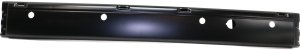 Step Bumper Face Bar for Ford Transit Connect 2010-2013, Without Pad, With Pad Provision, Without Mounting Bracket, Powdercoated Black, Without Lower Molding, With ROS Holes, Replacement