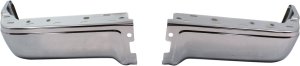 Chrome Step Bumper Face Bar for Ford F-150 2009-2014, Styleside, Without Pad, with Pad Provision, Without Mounting Bracket, Excludes Raptor Model, Without Rear Object Sensors Holes, Replacement