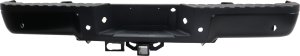 Step Bumper, Face Bar and Pad for Ford F-150 2009-2014, with Pad Provision, without Mounting Bracket, Black, with Rear Object Sensor Holes & Upgrade Towing Package, Styleside, Replacement