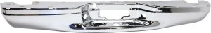 Rear Bumper Face Bar for Ford F-Series 1997-2004, Chrome, Flare Side (Styleside, Crew Cab), Replacement
