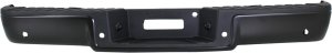 Step Bumper, Face Bar and Pad for Ford F-150 (from 9th August 2005), Lincoln Mark LT (from 8th August 2005), Powdercoated Black, Pull Bar Style, with Rear Object Sensor Holes, without Mounting Bracket, Replacement