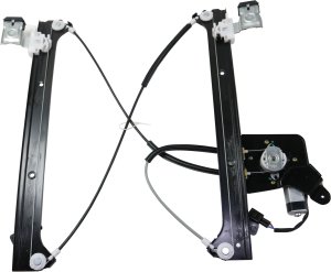 Power Rear Window Regulator with Motor for Chevrolet Silverado Crew Cab 2001-2006, Right (Passenger), Includes 2007 Classic, Replacement