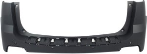 Upper Rear Bumper Cover for GMC Terrain 2010-2015, Primed (Ready to Paint) with Parking Assist System Holes, Replacement