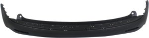 Rear Bumper Cover for GMC Acadia 2007-2012, Textured, Without Parking Aid Sensor Holes, Excludes Denali Model, Replacement