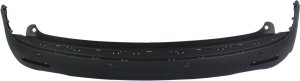 Rear Bumper Cover for GMC Acadia 2007-2012, Textured, with Parking Aid Sensor Holes, Excluding Denali Model, Replacement