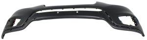 Front Bumper Cover for Hyundai Santa Fe 2010-2012, Primed (Ready to Paint), Replacement