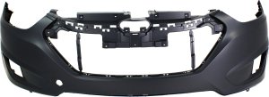 Front Bumper Cover for Hyundai Tucson 2010-2015, Primed (Ready to Paint), Replacement