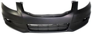 Front Bumper Cover for Honda Accord Sedan, 2011-2012, Primed (Ready to Paint), 6 Cylinder, Replacement