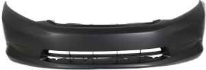 Front Bumper Cover for 2012-2012 Honda Civic DX/HF/LX Sedan Models, Primed (Ready to Paint), without Fog Light Holes, Replacement