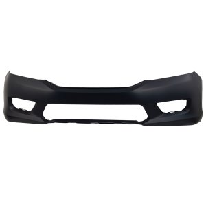 Front Bumper Cover for Honda Accord 2013-2015, Primed (Ready to Paint), For Sedan Models, Replacement