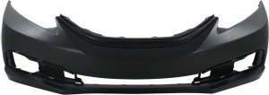 Front Bumper Cover for Honda Civic Sedan 2013-2015, Primed (Ready to Paint), Replacement