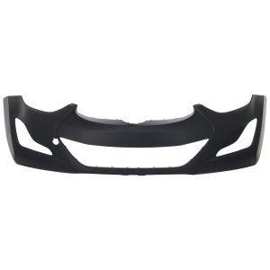 Front Bumper Cover for Hyundai Elantra, 2014-2016, Primed (Ready to Paint), Sedan, Vehicle Built in Korea, Replacement