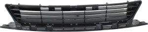 Front Bumper Grille Center for Honda Civic Coupe 2009-2011, Textured Black, Replacement