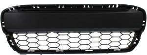 Front Bumper Grille for Honda Civic 2012-2013, Textured Gray, Coupe, Excluding Si Model, Replacement