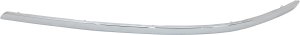 Front Bumper Molding for Hyundai Sonata 2009-2010, Left (Driver) Side, Chrome Insert, Replacement