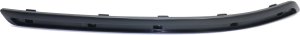 Front Bumper Molding for 2009-2010 Hyundai Sonata, Right (Passenger) Side, Textured, with Chrome Insert Provision, Replacement