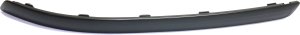 Front Bumper Molding for Hyundai Sonata 2009-2010, Left (Driver), Plastic, Without Chrome Insert Provision, Replacement