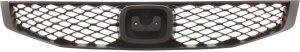 Textured Black Shell and Insert Grille for 2009-2011 Honda Civic Coupe, Replacement
