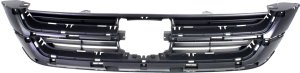Grille for Honda CR-V 2010-2011, Painted-Dark Gray Shell and Insert, Built in Mexico/USA, Replacement