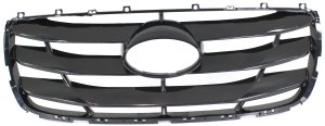 Grille for Hyundai Santa Fe 2010-2012, Paintable Shell and Insert, Replacement