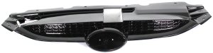 Upper Grille for Hyundai TUCSON 2010-2015, Painted Black Shell and Insert, Excludes Fuel Cell Model, Replacement