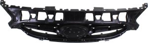 Grille for Hyundai Accent 2012-2013, Textured Black Shell and Insert, Replacement