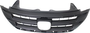 Painted Black Shell and Insert Grille for 2012-2014 Honda CR-V, Compatible with Canada/Mexico/USA Built Models, Replacement