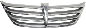 Grille for Genesis Sedan, 2011-2014, Painted Silver Gray Shell and Insert, Replacement
