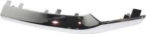 Grille Molding for Honda Odyssey 2014-2017, Left (Driver) Side, Lower Position, Chrome Finish, Replacement