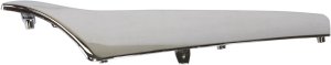 Lower Grille Panel Molding for Hyundai Accent 2012-2014, Left (Driver) Side, Chrome, Compatible with Hatchback/Sedan, Replacement