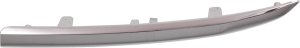 Center Grille Molding for Honda CR-V 2012-2014, Left (Driver) Side, Chrome, Canada/Mexico/USA Built, Replacement