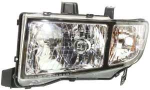 Headlight for Honda Ridgeline 2009-2014, Left (Driver) Side, Lens and Housing, Replacement