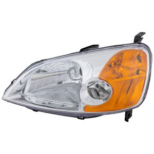 Headlight Lens and Housing for Honda Civic 2001-2003, Halogen, Sedan, Left (Driver) Side, Replacement