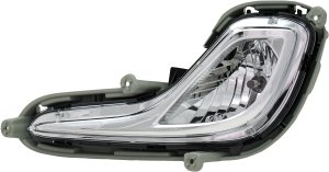 Front Fog Light Assembly for Hyundai Accent 2012-2017, Left (Driver), Suitable for Hatchback/Sedan, Replacement