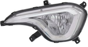 Front Fog Light Assembly for Hyundai Santa Fe 2013-2016, Left (Driver) Side, Replacement