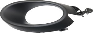 Front Fog Light Molding for Honda Civic 2014-2015 Coupe, Right (Passenger) Side, Textured Black, 1.8L Engine, Replacement