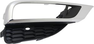 Front Fog Light Molding for Honda CR-V 2015-2016, Right (Passenger), Chrome, Replacement