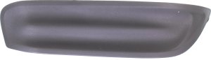 Fog Light Cover for Honda Civic Coupe 2012-2013, Right (Passenger) Side, Dark Gray, Replacement