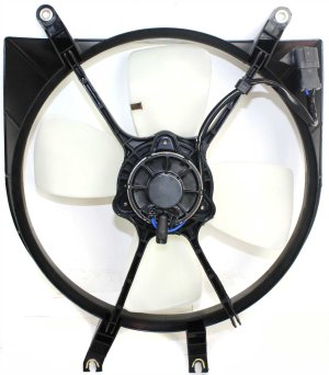 ND Brand Radiator Fan Shroud Assembly for Honda Civic 1992-1998, Right (Passenger) Side, Replacement