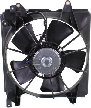 Denso Brand Radiator Fan Assembly for 2012-2015 Honda Civic Coupe/Sedan, Left (Driver), Excluding Hybrid Models, Replacement