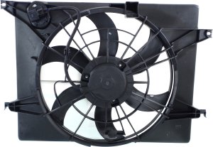Radiator Fan Assembly for Hyundai Sonata 2011-2012/Kia Optima 2011-2013, Hybrid Models, Includes Resistor, Replacement
