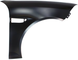 Front Fender for Hyundai Tiburon 2007-2008, Right (Passenger), Primed (Ready to Paint), with Side Light Hole, Replacement