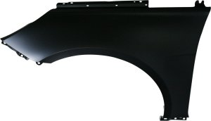 Front Fender for Sonata, Hyundai 2011-2014, Left (Driver), Primed (Ready to Paint), Excluding Hybrid Model, Steel, without Side Light Holes, Replacement