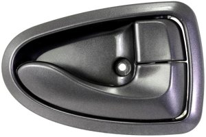 Front Interior Door Handle for Hyundai Accent 2000-2006, Right (Passenger), Gray, Suitable for Hatchback/Sedan (=Rear), Replacement