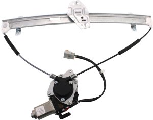 Front Window Regulator with Motor for Honda Pilot 2003-2008, Power, Left (Driver), 6-pins, Replacement